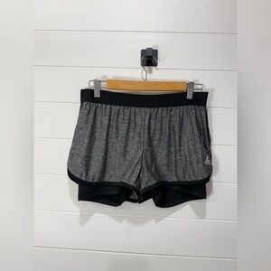 Reebok Black and Gray Performance Shorts